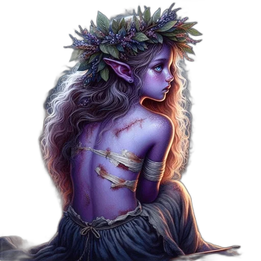 fantasy art, concept art, watercolor, photorealistic transparent PNG cut-out