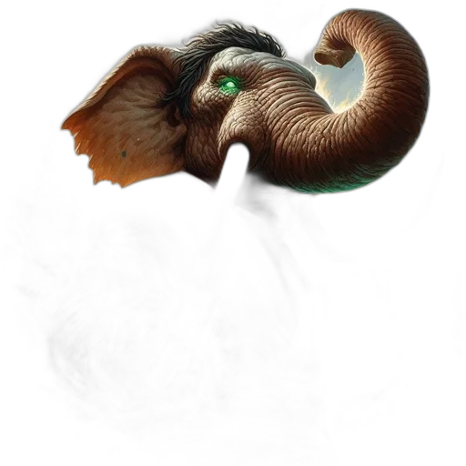 creature, dragon, hair, animal transparent PNG cut-out