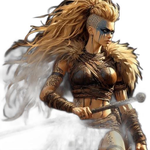 fantasy art, concept art, comic book art, photorealistic transparent PNG cut-out