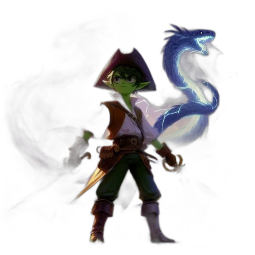 dragon, staff, sword, mask transparent PNG cut-out