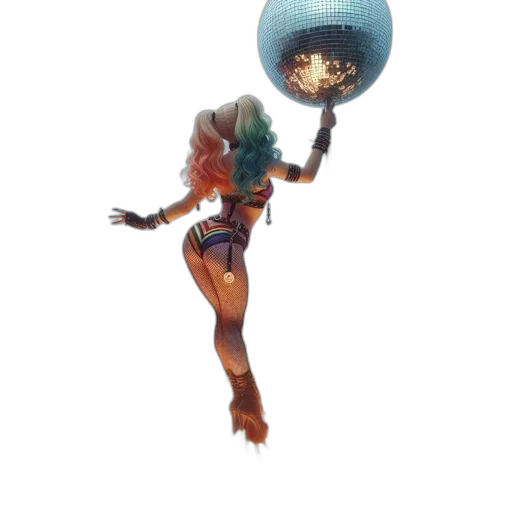 umbrella, staff, dress, creature transparent PNG cut-out