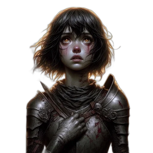 face, sword, mask, fantasy art transparent PNG cut-out
