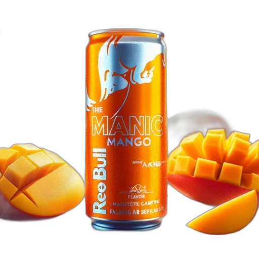 food, can, red, bull transparent PNG cut-out