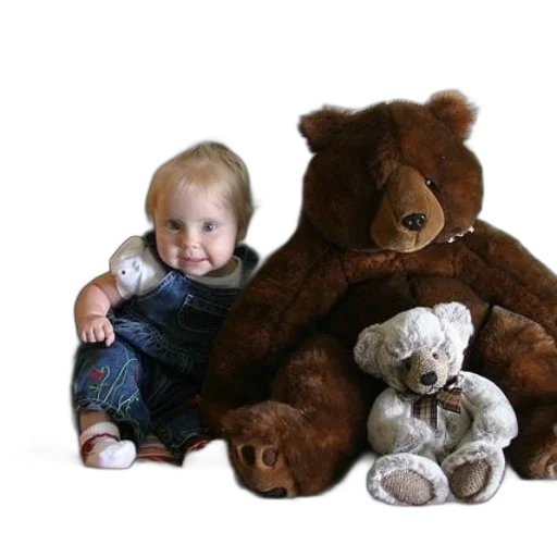 photorealistic, baby, sits, bed transparent PNG cut-out