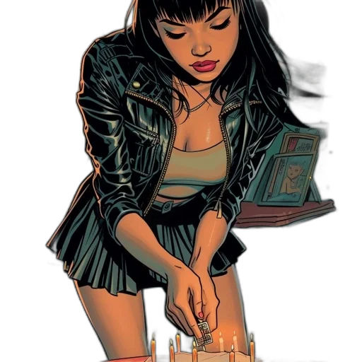 jacket, comic book art, concept art, cartoon transparent PNG cut-out
