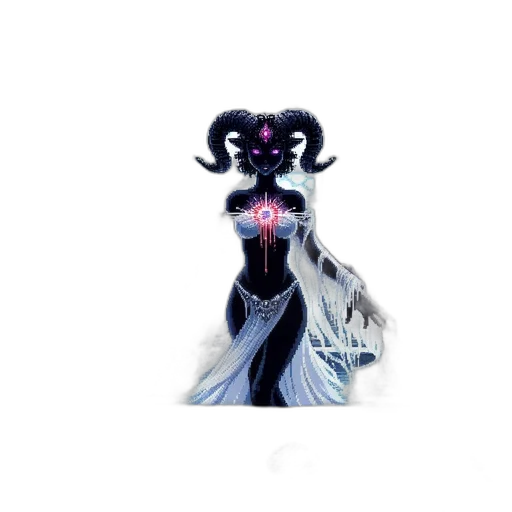 creature, mask, crown, staff transparent PNG cut-out