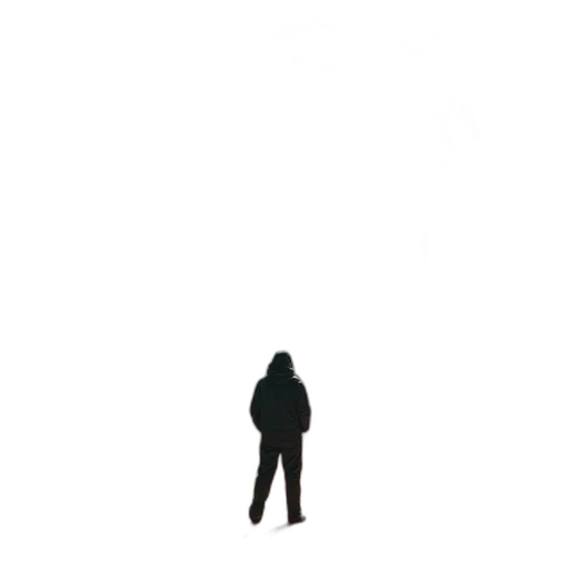 jacket, creature, robot, staff transparent PNG cut-out