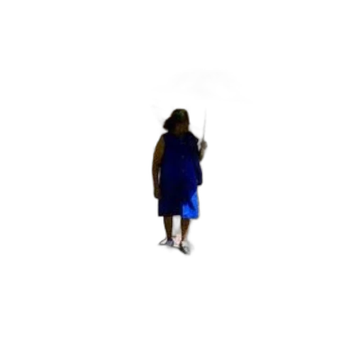 dress, jacket, creature, staff transparent PNG cut-out