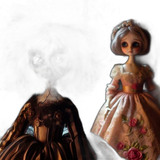 dress, mask, concept art, 3d render transparent PNG cut-out