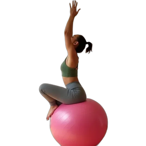 3d render, woman, performing, yoga transparent PNG cut-out