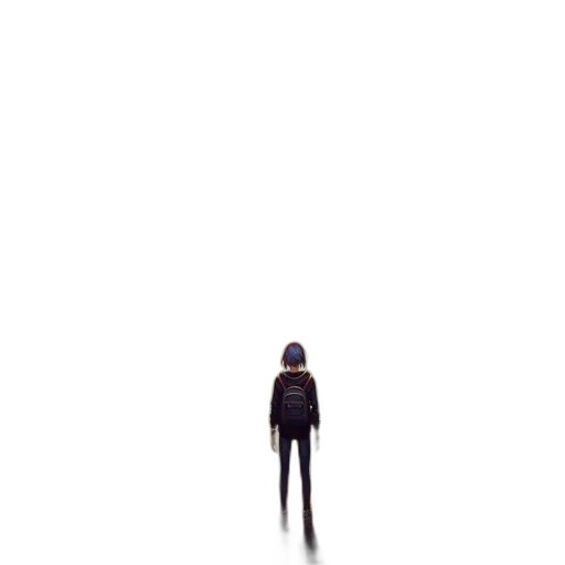 robot, creature, umbrella, staff transparent PNG cut-out
