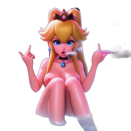 weapon, dress, 3d render, vaporwave transparent PNG cut-out