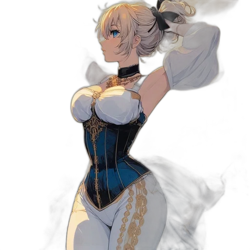 dress, crown, staff, weapon transparent PNG cut-out