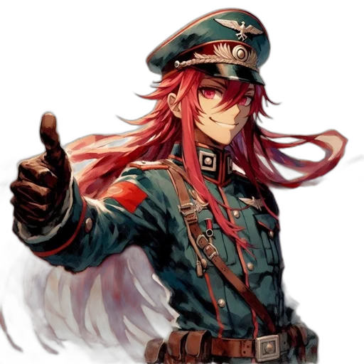 hat, staff, weapon, jacket transparent PNG cut-out