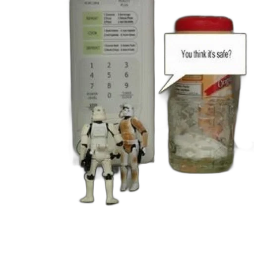 food, robot, two, stormtroopers transparent PNG cut-out
