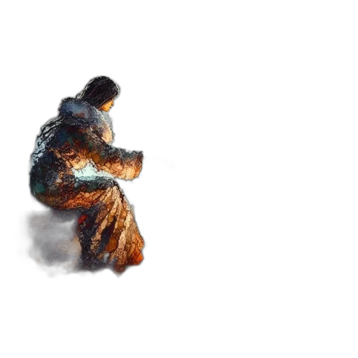 hair, jacket, creature, jewelry transparent PNG cut-out