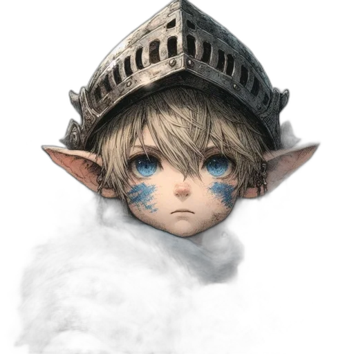 face, hat, mask, staff transparent PNG cut-out