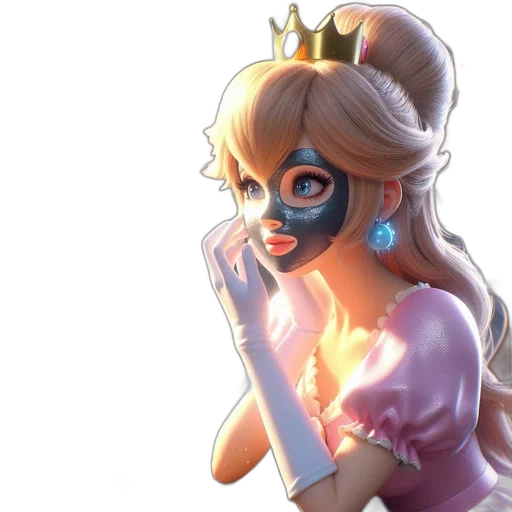 crown, mask, dress, face transparent PNG cut-out