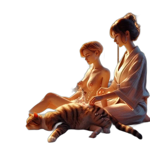 animal, oil painting, photorealistic, concept art transparent PNG cut-out