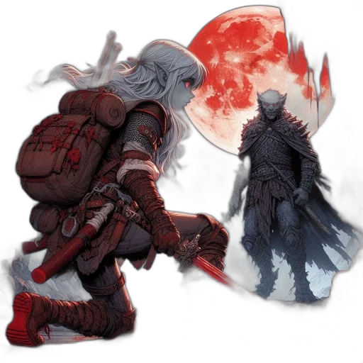 sword, concept art, fantasy art, comic book art transparent PNG cut-out