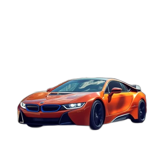 car, weapon, 3d render, photorealistic transparent PNG cut-out