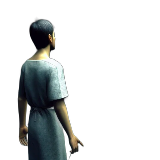 dress, staff, robot, face transparent PNG cut-out