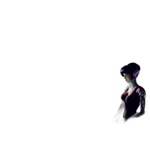 robot, creature, dress, hair transparent PNG cut-out