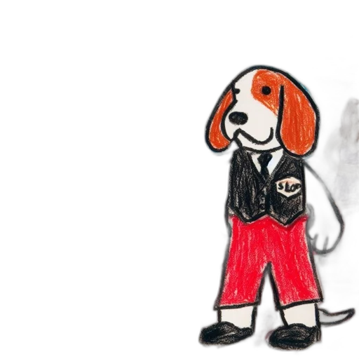 jacket, animal, creature, staff transparent PNG cut-out