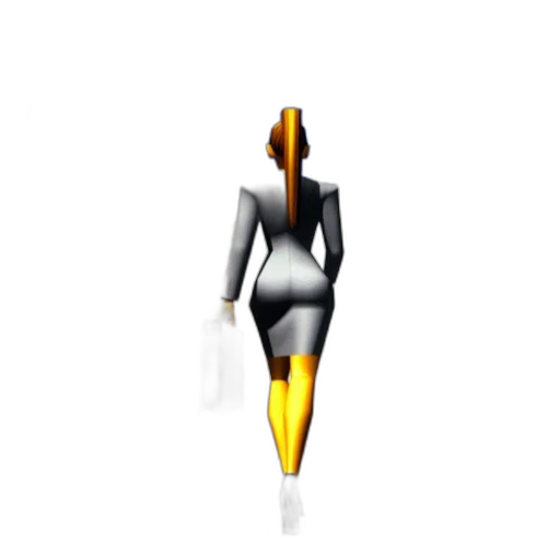 robot, staff, dress, weapon transparent PNG cut-out