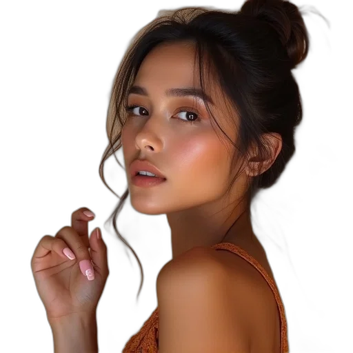 face, jewelry, hair, dress transparent PNG cut-out