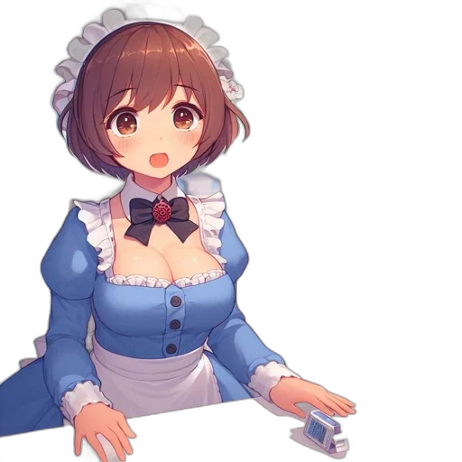 dress, staff, robot, flower transparent PNG cut-out