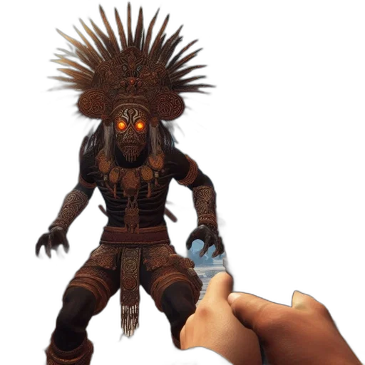 staff, weapon, creature, robot transparent PNG cut-out