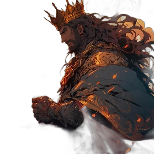 crown, dragon, sword, fantasy art transparent PNG cut-out