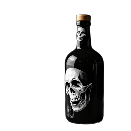 bottle, 3d render, photorealistic, concept art transparent PNG cut-out
