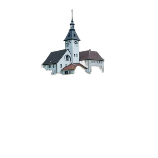 building, umbrella, dress, staff transparent PNG cut-out