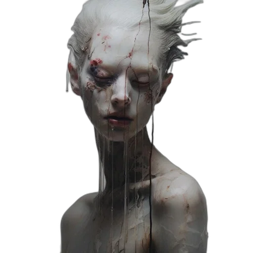 face, creature, mask, staff transparent PNG cut-out