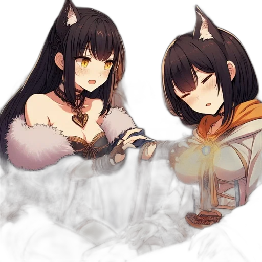 fantasy art, concept art, anime, pixel art transparent PNG cut-out