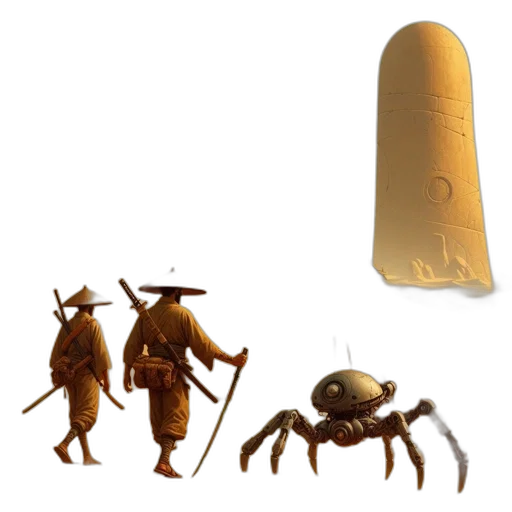 creature, hat, weapon, animal transparent PNG cut-out