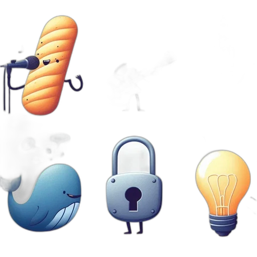concept art, pixel art, assortment, six transparent PNG cut-out