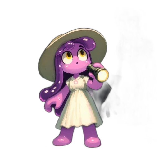 staff, hat, weapon, dress transparent PNG cut-out