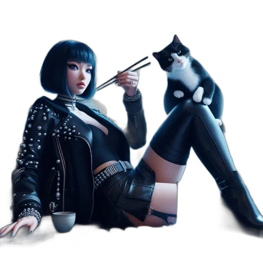 jacket, weapon, concept art, fantasy art transparent PNG cut-out