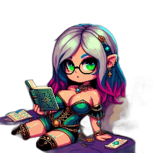 staff, jewelry, robot, fantasy art transparent PNG cut-out