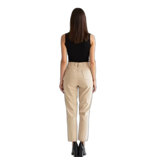 staff, jacket, earth tones, woman transparent PNG cut-out