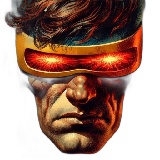 mask, face, comic book art, cyberpunk transparent PNG cut-out