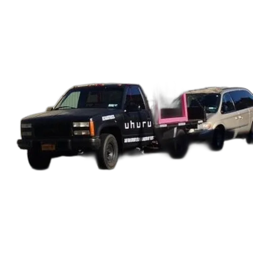 car, staff, 3d render, black transparent PNG cut-out