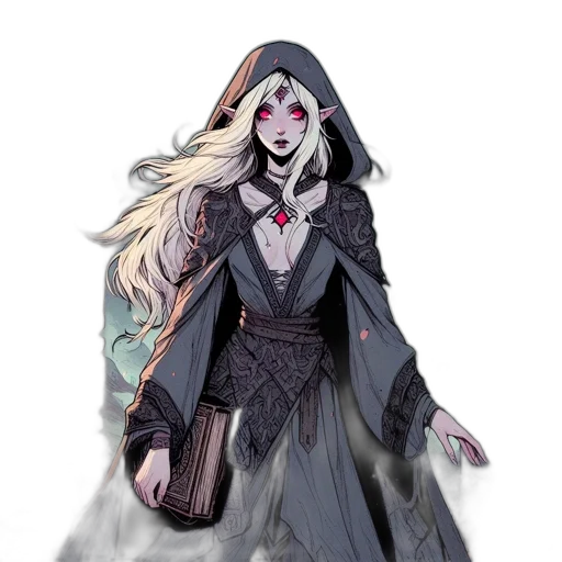 dress, mask, staff, creature transparent PNG cut-out