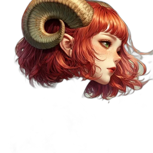 dragon, hair, creature, mask transparent PNG cut-out