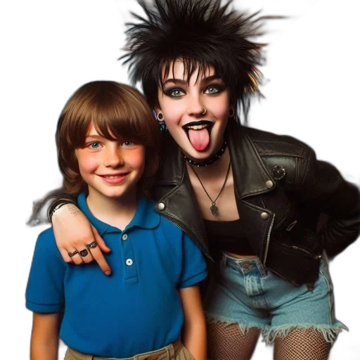 photorealistic, concept art, two, individuals transparent PNG cut-out