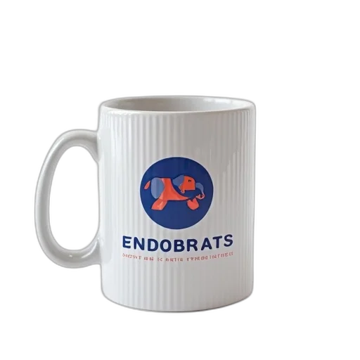 white, ceramic, mug, blue transparent PNG cut-out