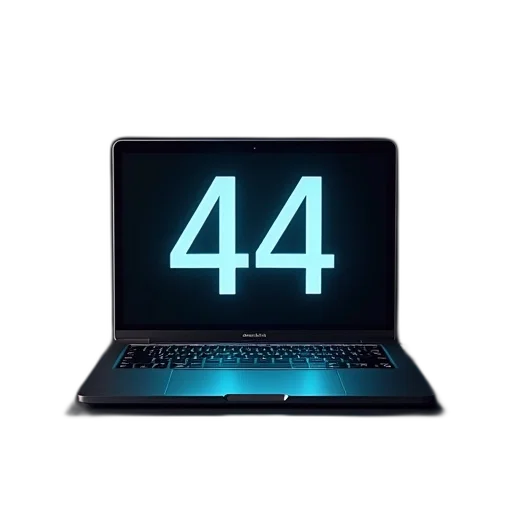 3d render, cyberpunk, interface, laptop transparent PNG cut-out
